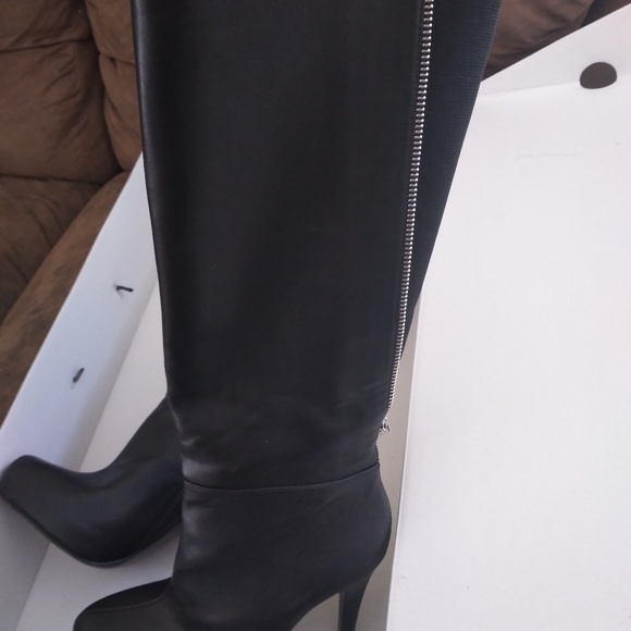 Aldo black leather boots - Picture 1 of 4